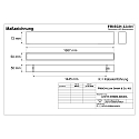Frisch-Licht Barre lumineuse MICROPAL�, UGR<19 / 1687MM / 840 version pour montage en surface, contr�lable par DALI, direct IP40