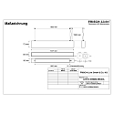 light bar MICROPAL�, UGR<19 / 1127MM / 840 DALI controllable, direct, with suspension kit IP40, white dimmable
