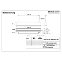 light bar MICROPAL�, UGR<19 / 1407MM / 830 direct, multipower, with suspension kit IP40, black 