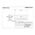 Frisch-Licht Luminaire � grille PLN134500H.8783DA contr�lable par DALI, direct / indirect, UGR < 19 IP20, blanche gradable