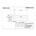 Frisch-Licht Luminaire � suspension PLN141860A.6184DA contr�lable par DALI, direct / indirect IP20, blanche gradable