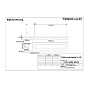 Luminaire � suspension PLN141860MP.6183DA contr�lable par DALI, direct / indirect, UGR < 19, microprismatique IP20