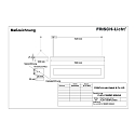 Frisch-Licht Luminaire � suspension PLN141860MP.6384DA contr�lable par DALI, direct / indirect, UGR < 19, microprismatique IP20