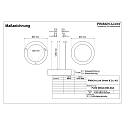 Frisch-Licht pendant luminaire � 80CM DALI controllable, CCT Switch, direct, UGR < 19, ring shape IP40, white dimmable