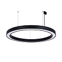 pendant luminaire � 115.5CM DALI controllable, CCT Switch, direct, UGR < 19, ring shape IP40, black dimmable