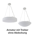 Luminaire � suspension ECO 7520 � 33cm IP20, blanche gradable
