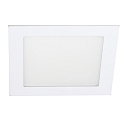 Downlight encastrable FLAT / 17X17CM angulaire, CCT Switch, UGR < 19, bloc d'alimentation exclusif IP54, blanche gradable