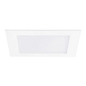 Plafonnier encastr� 19x19 angulaire, plat IP44, blanche gradable