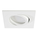 LED Recessed Downlight, GU10, 5W, 3000K, 500lm, IP20, swivelling, white
