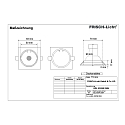Frisch-Licht LED Recessed Downlight, GU10, 5W, 4000K, 500lm, IP20, swivelling, white