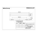 Frisch-Licht LED Mirror luminaire, 22W, IP40, 3000K, 2000lm, white