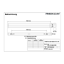 LED Mirror luminaire, 36W, IP40, 3000K, 3200lm, white