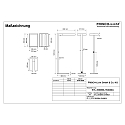 Frisch-Licht Lampadaire MICROPAL�, UGR<16 avec capteur, direct / indirect, programmable, avec variateur tactile IP20, argent gradable