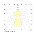 Lampadaire STL2063MP.10084DAW haut bas, avec capteur, UGR < 19, avec variateur tactile IP20, blanc trafic gradable