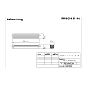 Frisch-Licht Luminaire pour locaux humides WNL119466PC.2584M petit, 3 p�les, r�sistant aux chocs IP66, gris 