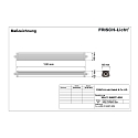 Frisch-Licht LED Damp proof luminaire, 36W, quick mounting, 4000K, 5000lm, IP66, grey
