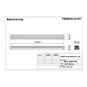 Frisch-Licht LED Damp proof luminaire, 50W, quick mounting, 4000K, 7000lm, IP66, grey