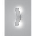 wall luminaire ADA 2 flames, square IP20, nickel matt dimmable