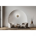 wall luminaire MEGGI round IP20, nickel matt dimmable