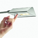 Knapstein LED floor luminaire EDDA, 15W 2700-5000K 1500lm, adjustable, with touch-dimmer, matt nickel