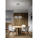 Knapstein Luminaire � suspension SARA-60 haut bas, Tunable White, r�glable IP20, nickel mat gradable