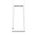 Knapstein pendant luminaire MARISA-60 up / down, tunable white, controllable with gestures IP20, nickel matt