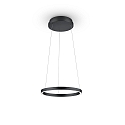 Luminaire � suspension LISA-40 haut bas, Tunable White, contr�lable avec des gestes IP20, noir gradable