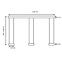Knapstein Luminaire � suspension ZERA-3 IP20, noir gradable