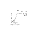 Lampe de table TESSA-T inclinable IP20, nickel mat gradable