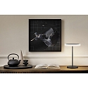 Knapstein Lampe de table TILDA-T IP20, métallique, noir, blanche gradable