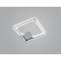 Luminaire de plafond YOKO-Q500 angulaire IP20, nickel mat gradable