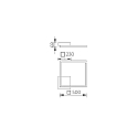 Knapstein Luminaire de plafond YOKO-Q500 angulaire IP20, noir gradable