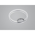 Luminaire de plafond SOLEA rond IP20, nickel mat gradable