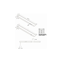 Hera Eclairage sous meuble MODULITE F-USB 1200MM avec interrupteur, avec connexion USB, câblé en continu IP20