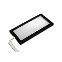 Eclairage sous meuble LED SKY plat, avec prise de courant IP20, opale, noir  gradable 6W 390lm 3000K 110� 110� CRI 80-89 21cm