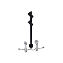 Luminaire d'objet  LED DUO SPOT r�glable IP20, satin�, noir mat gradable