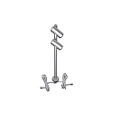 Luminaire d'objet  LED DUO SPOT r�glable IP20, aluminium mat, satin� gradable