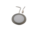 Lumi�re encastr�e FAR 58 - LED-24 rond IP44/IP20, acier inoxydable bross� gradable 3W 225lm 4000K 115� 115� CRI > 93