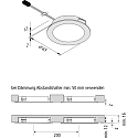 Hera Lumi�re encastr�e DYNAMIC FAR-58 Tunable White IP20, acier inoxydable, opale  3W 225lm 2700|5000K >80� >80� CRI 90-100