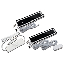 Eclairage sous meuble IP20, aluminium, mat