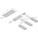 Hera Eclairage sous meuble IP20, aluminium, mat