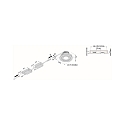 Hera Lumi�re encastr�e ECO SR 68 pivotant, lot de 1 IP20, blanche gradable 6,5W 750lm 3000K 24� 24� CRI 80