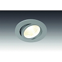 Lumi�re encastr�e ECO SR 68 pivotant, lot de 1 IP20, chrom� mat gradable 6,5W 750lm 3000K 24� 24� CRI 80
