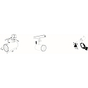 3-phase spot AI-SPOT with sensor, tunable white, Bluetooth controllable, cardanic swivelling IP20, white dimmable