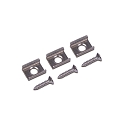 retaining clip set of 3, silver