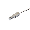 Accessory for LED Track 24V tracks - end position feed with connecting cable 250cm incl. LED24-plug, anodised alu