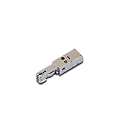 Accessory for LED Track 24V tracks - end position feed with screw terminal clamps, anodised alu
