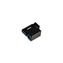 Accessory for LED Track 24V tracks - 24V low voltage adaptor, with 2x LED 24V-female plugs, black