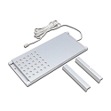 Flat LED under-cabinet luminaire LED L-Pad, LED24 connection, CRi>90, dimmable, 7.5W 3000K 480lm 110�, anodised alu