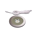 Lumi�re encastr�e AR 78-LED rond, rigide, avec prise de courant IP20, acier inoxydable, transparent gradable 7